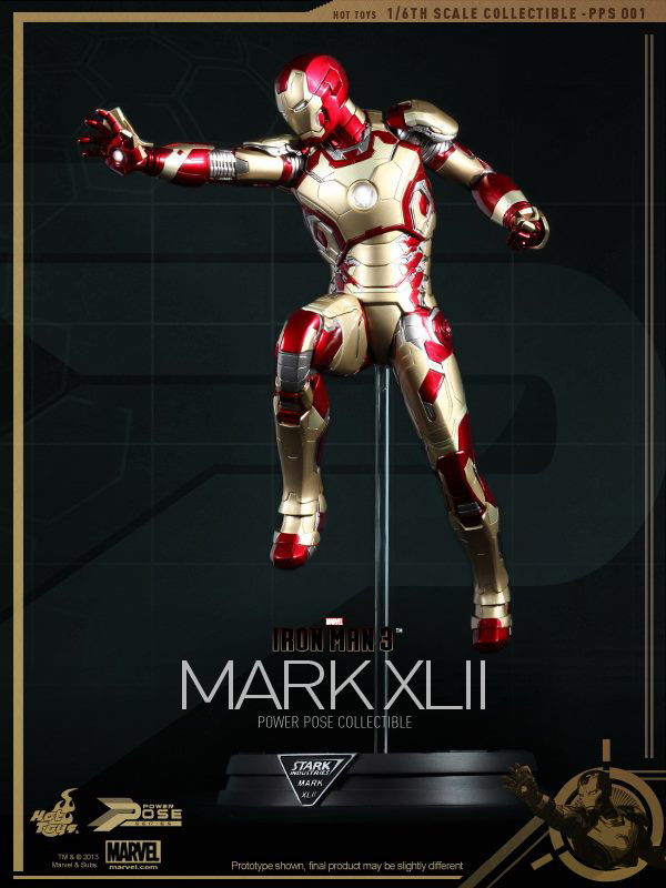 Preview | Hot Toys: Iron Man Mk XLII (Power Pose Series) 1 Preview | Hot Toys: Iron Man Mk XLII (Power Pose Series) (1)
