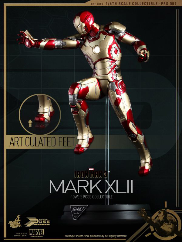 Preview | Hot Toys: Iron Man Mk XLII (Power Pose Series) (8)