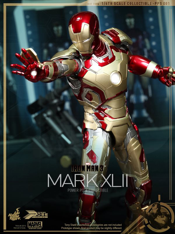 Preview | Hot Toys: Iron Man Mk XLII (Power Pose Series) 3 Preview | Hot Toys: Iron Man Mk XLII (Power Pose Series) (3)